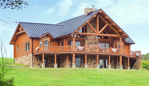 metal roof on log house|pictures of log home roofs.